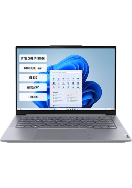 Thinkbook 16 G6 Irl 21KH00WATR-07 Intel Core I7-13700H 64GB Ddr5 1tb SSD Wuxga 16" Freedos Taşınabilir Bilgisayar