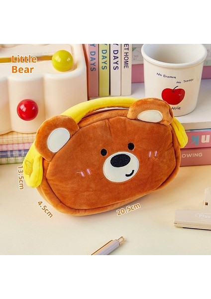 Kızlar Için Yeni Sevimli Peluş Kalem Kutusu, Yüksek Değerli ve Büyük Kapasiteli Kalem Kutusu/kırtasiye Kutusu (Yurt Dışından)