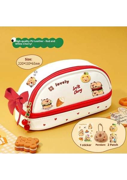 Ilkokul Kızları Için Kedi Temalı Kalem Kutusu, Büyük Kapasiteli, Sevimli ve Şık Kalem Kutusu (Yurt Dışından)