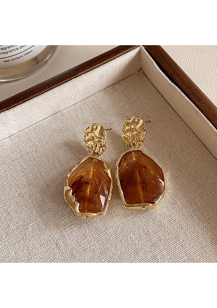 Fransız Hafif Lüks Vintage Merad Kehri Köri Küpeler Kadın Mizaç Tırnak Niş Hafif Lüks Tasarım Üst Düzey Aksesuar Duygusu (Yurt Dışından)