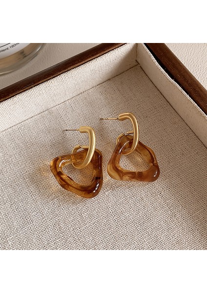 Fransız Hafif Lüks Vintage Merad Kehri Köri Küpeler Kadın Mizaç Tırnak Niş Hafif Lüks Tasarım Üst Düzey Aksesuar Duygusu (Yurt Dışından)