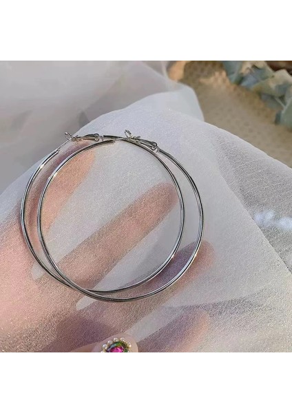 Avrupa ve Amerika Birleşik Devletleri Kişilik Büyük Daire Küpeler Kadın Kıdemli Küpe Duygusu Moda Mizaç Basit Küpeler Küpeler Kulak Aksesuarları (Yurt Dışından)