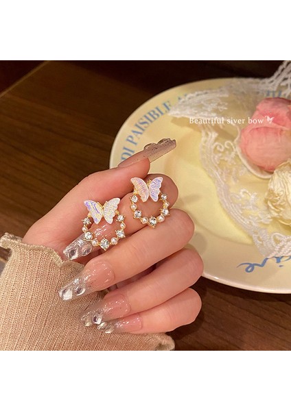 Kadınlar Için 925 Ayar Gümüş Püsküllü Çiçek Küpeler, Lüks Uzun Küpeler, Popüler Stil (Yurt Dışından)