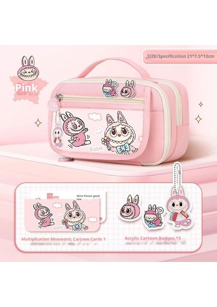 Ilkokul Kızları Için Sevimli Kalem Kutusu, Büyük Kapasiteli, Yüksek Değerli Kalem Çantası (Yurt Dışından)