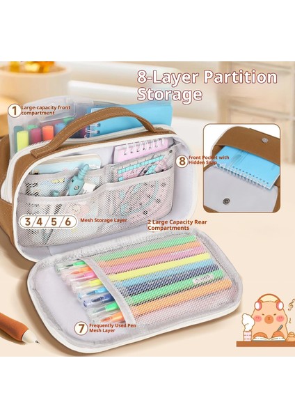 Ilkokul Kızları Için Sevimli Kalem Kutusu, Büyük Kapasiteli, Yüksek Değerli Kalem Çantası (Yurt Dışından) fiyatları