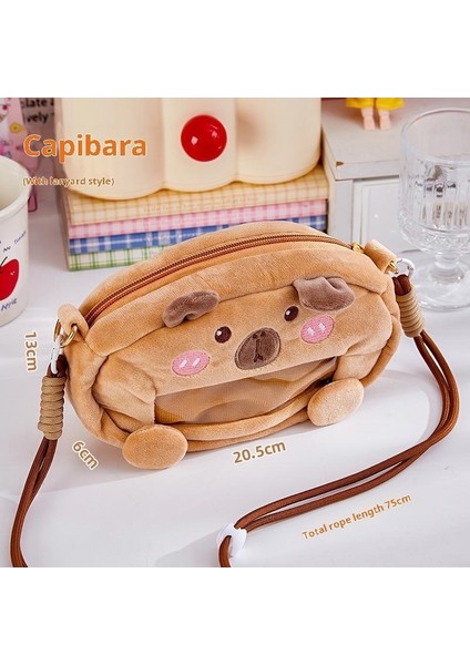 Kızlar Için Yeni Sevimli Peluş Kalem Kutusu, Yüksek Değerli ve Büyük Kapasiteli Kalem Kutusu/kırtasiye Kutusu (Yurt Dışından)