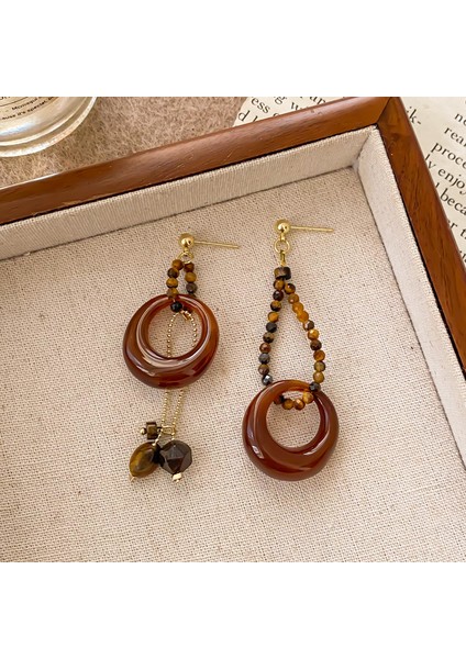 Fransız Hafif Lüks Vintage Merad Kehri Köri Küpeler Kadın Mizaç Tırnak Niş Hafif Lüks Tasarım Üst Düzey Aksesuar Duygusu (Yurt Dışından)