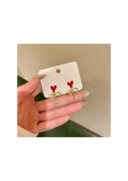 Bordo Kadife Küpeler Havadar Küpeler (Yurt Dışından)