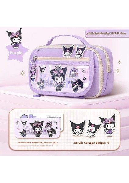 Ilkokul Kızları Için Sevimli Kalem Kutusu, Büyük Kapasiteli, Yüksek Değerli Kalem Çantası (Yurt Dışından)