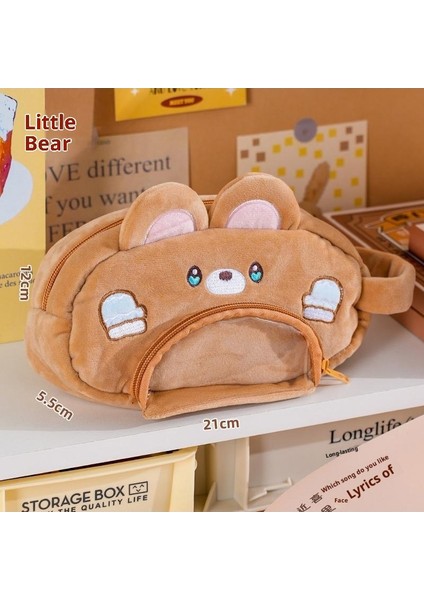 Kızlar Için Yeni Sevimli Peluş Kalem Kutusu, Yüksek Değerli ve Büyük Kapasiteli Kalem Kutusu/kırtasiye Kutusu (Yurt Dışından)