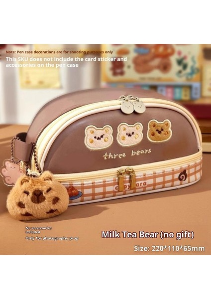 Ilkokul Kızları Için Kedi Temalı Kalem Kutusu, Büyük Kapasiteli, Sevimli ve Şık Kalem Kutusu (Yurt Dışından)