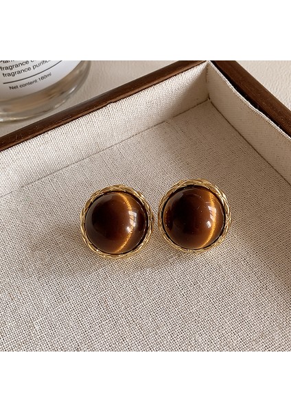 Fransız Hafif Lüks Vintage Merad Kehri Köri Küpeler Kadın Mizaç Tırnak Niş Hafif Lüks Tasarım Üst Düzey Aksesuar Duygusu (Yurt Dışından)