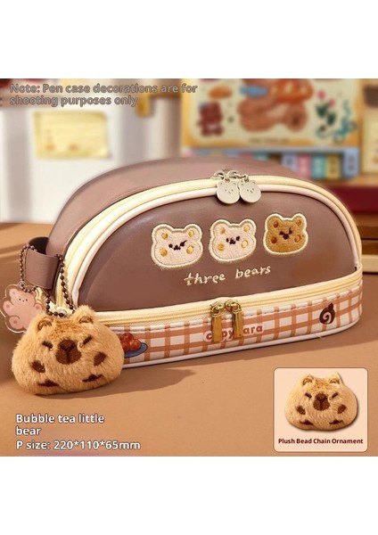 Ilkokul Kızları Için Kedi Temalı Kalem Kutusu, Büyük Kapasiteli, Sevimli ve Şık Kalem Kutusu (Yurt Dışından)