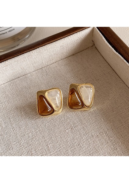 Fransız Hafif Lüks Vintage Merad Kehri Köri Küpeler Kadın Mizaç Tırnak Niş Hafif Lüks Tasarım Üst Düzey Aksesuar Duygusu (Yurt Dışından)