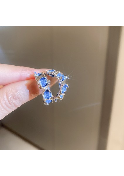 Tatlı ve Havalı Stil Seki Kız Düz Halka Küpeler Yeni Basit Yuvarlak Yüz Küpeleri Benzersiz Daire Küpeler (Yurt Dışından)