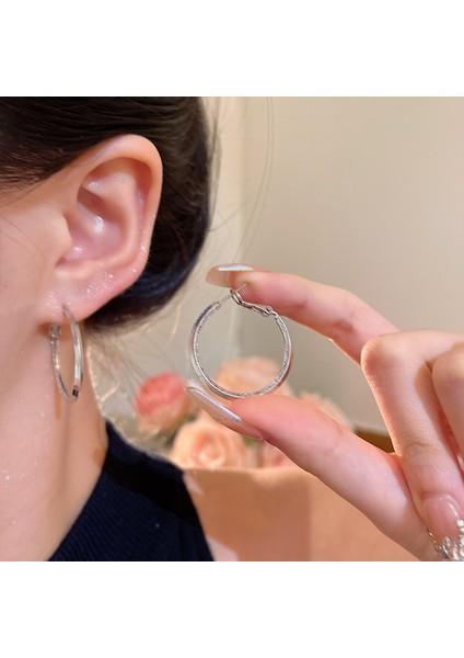 Avrupa ve Amerika Birleşik Devletleri Kişilik Büyük Daire Küpeler Kadın Kıdemli Küpe Duygusu Moda Mizaç Basit Küpeler Küpeler Kulak Aksesuarları (Yurt Dışından)