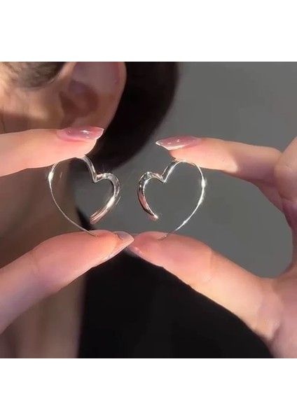 Tatlı ve Havalı Stil Seki Kız Düz Halka Küpeler Yeni Basit Yuvarlak Yüz Küpeleri Benzersiz Daire Küpeler (Yurt Dışından)