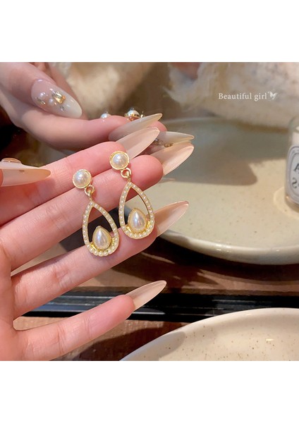 Kadınlar Için 925 Ayar Gümüş Püsküllü Çiçek Küpeler, Lüks Uzun Küpeler, Popüler Stil (Yurt Dışından)