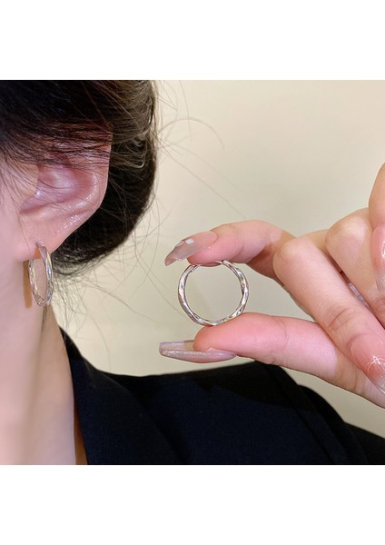 Avrupa ve Amerika Birleşik Devletleri Kişilik Büyük Daire Küpeler Kadın Kıdemli Küpe Duygusu Moda Mizaç Basit Küpeler Küpeler Kulak Aksesuarları (Yurt Dışından)