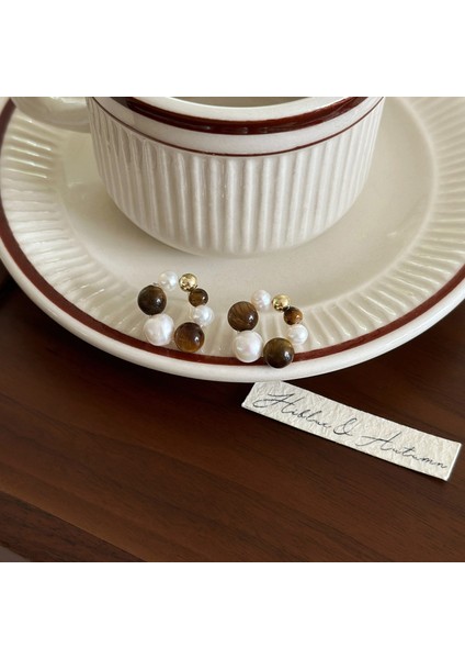 Maillard Kaplan Gözü Taşlı Küpeler - Kadınlar Için Vintage, Çok Yönlü, Zarif, Lüks, Sade ve Şık Küpeler (Yurt Dışından)