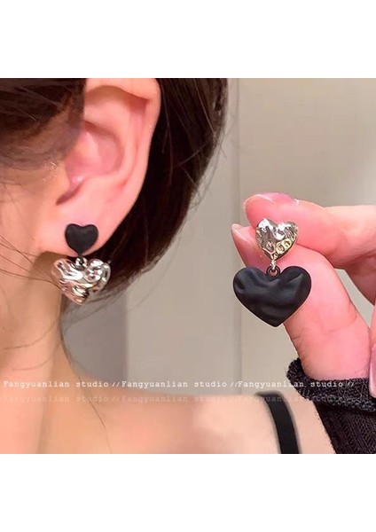 Kadınlar Için Yeni Metalik Cilalı Küpeler, Zarif ve Sofistike Halka Küpeler (Yurt Dışından)