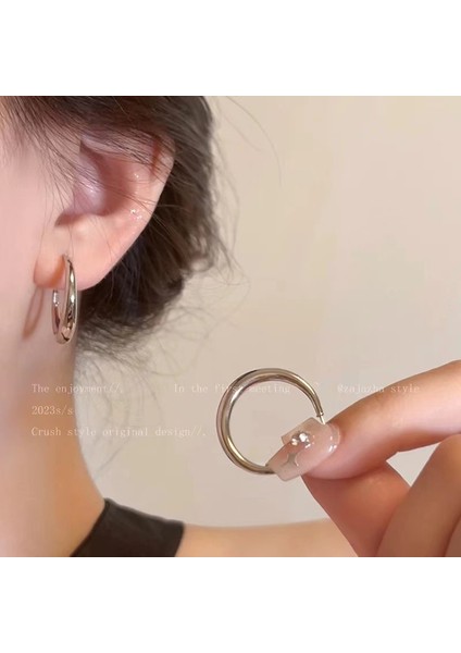 Avrupa ve Amerika Birleşik Devletleri Kişilik Büyük Daire Küpeler Kadın Kıdemli Küpe Duygusu Moda Mizaç Basit Küpeler Küpeler Kulak Aksesuarları (Yurt Dışından)