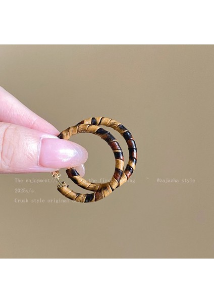 Avrupa ve Amerika Birleşik Devletleri Kişilik Büyük Daire Küpeler Kadın Kıdemli Küpe Duygusu Moda Mizaç Basit Küpeler Küpeler Kulak Aksesuarları (Yurt Dışından)