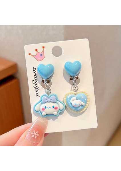 Deliksiz Çocuk Kulak Klipsleri Kulağa Zarar Vermez Kızlar Kulome Aksesuarları Bebek Yeni Sevimli Prenses Küpe Yüzük (Yurt Dışından)