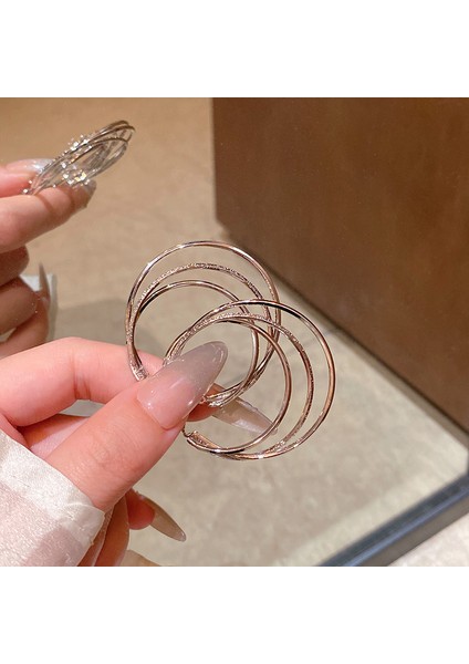 Avrupa ve Amerika Birleşik Devletleri Kişilik Büyük Daire Küpeler Kadın Kıdemli Küpe Duygusu Moda Mizaç Basit Küpeler Küpeler Kulak Aksesuarları (Yurt Dışından)