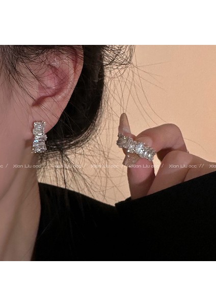 Kadınlar Için 925 Ayar Gümüş Püsküllü Çiçek Küpeler, Lüks Uzun Küpeler, Popüler Stil (Yurt Dışından)