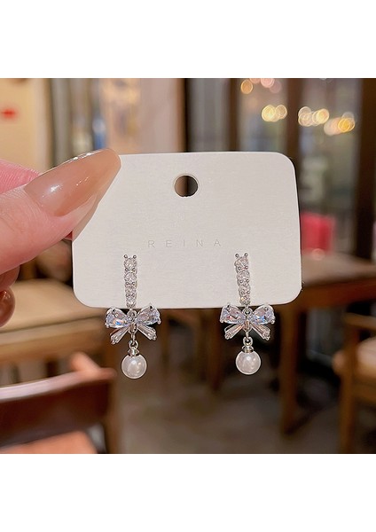 Kadınlar Için 925 Ayar Gümüş Püsküllü Çiçek Küpeler, Lüks Uzun Küpeler, Popüler Stil (Yurt Dışından)