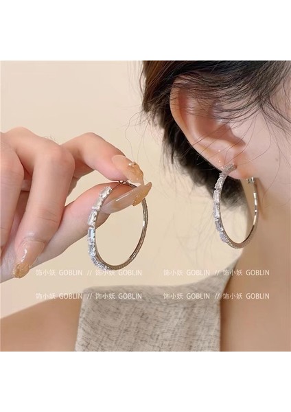 Avrupa ve Amerika Birleşik Devletleri Kişilik Büyük Daire Küpeler Kadın Kıdemli Küpe Duygusu Moda Mizaç Basit Küpeler Küpeler Kulak Aksesuarları (Yurt Dışından)