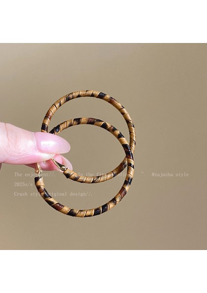 Avrupa ve Amerika Birleşik Devletleri Kişilik Büyük Daire Küpeler Kadın Kıdemli Küpe Duygusu Moda Mizaç Basit Küpeler Küpeler Kulak Aksesuarları (Yurt Dışından)