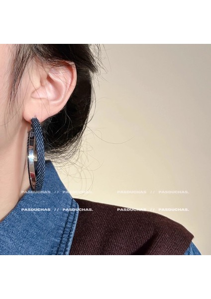 Avrupa ve Amerika Birleşik Devletleri Kişilik Büyük Daire Küpeler Kadın Kıdemli Küpe Duygusu Moda Mizaç Basit Küpeler Küpeler Kulak Aksesuarları (Yurt Dışından)