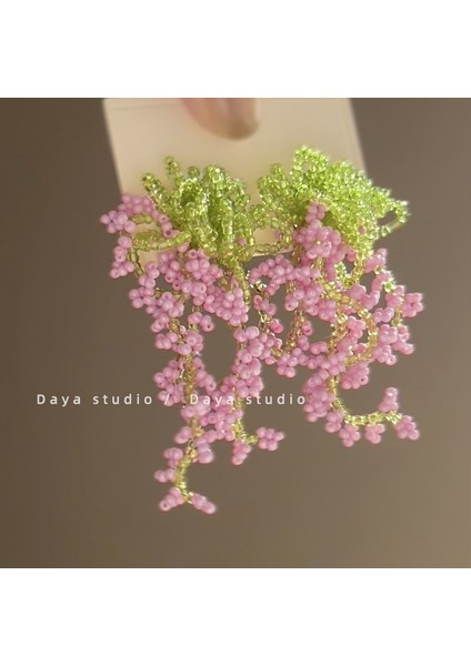 Kadınlar Için Tatil Tarzı Çiçekli Küpeler, Benzersiz ve Atılı Büyük Boy, Plaj Temalı Küpeler (Yurt Dışından)