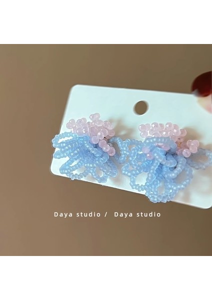 Kadınlar Için Tatil Tarzı Çiçekli Küpeler, Benzersiz ve Atılı Büyük Boy, Plaj Temalı Küpeler (Yurt Dışından)