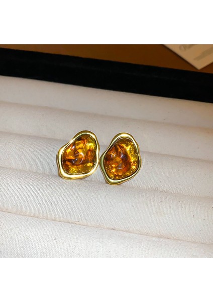 Maillard Kaplan Gözü Taşlı Küpeler - Kadınlar Için Vintage, Çok Yönlü, Zarif, Lüks, Sade ve Şık Küpeler (Yurt Dışından)