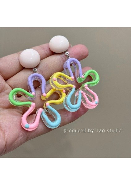 Retro Tarzı Kız Çocuk Küpeleri Klipsli Küpeler, Kulak Delmeye Gerek Yok, Avrupa ve Amerikan Tarzı Küpeler ve Takılar (Yurt Dışından)