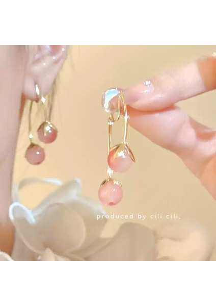 Kadınlar Için 925 Ayar Gümüş Püsküllü Çiçek Küpeler, Lüks Uzun Küpeler, Popüler Stil (Yurt Dışından)