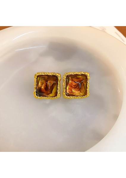 Maillard Kaplan Gözü Taşlı Küpeler - Kadınlar Için Vintage, Çok Yönlü, Zarif, Lüks, Sade ve Şık Küpeler (Yurt Dışından)