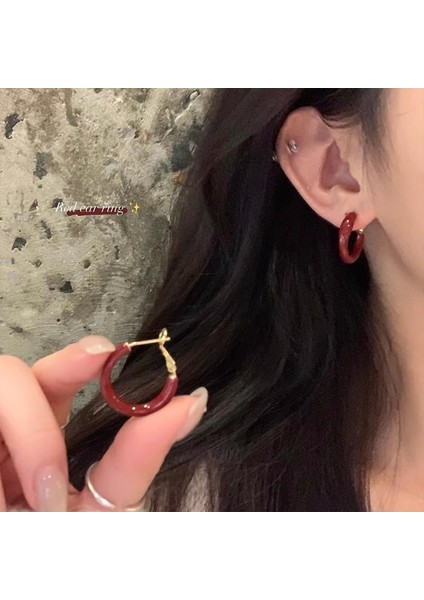 Kadınlar Için Yeni Sonbahar/kış Metalik Parlak Yuvarlak Küpeler, Zarif ve Sofistike, Kare ve Yuvarlak Yüzlere Yakışır, Retro Tarz. (Yurt Dışından)