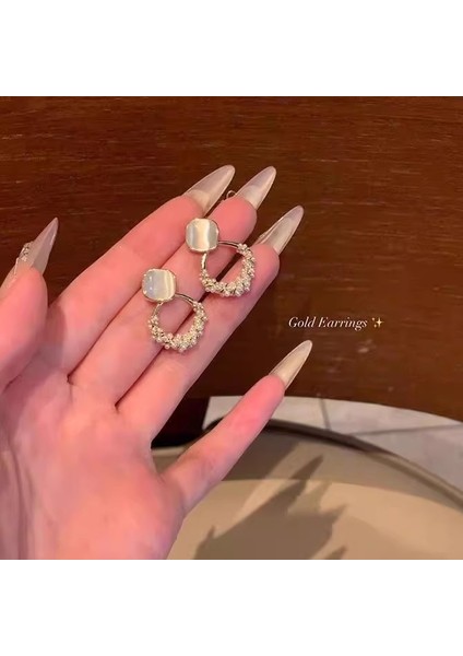 Kadınlar Için 925 Ayar Gümüş Püsküllü Çiçek Küpeler, Lüks Uzun Küpeler, Popüler Stil (Yurt Dışından)