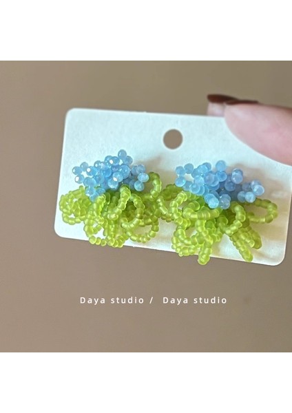 Kadınlar Için Tatil Tarzı Çiçekli Küpeler, Benzersiz ve Atılı Büyük Boy, Plaj Temalı Küpeler (Yurt Dışından)