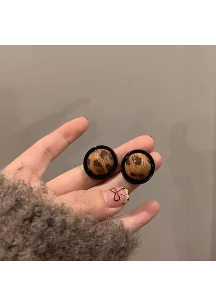 Kadınlar Için Yeni Sonbahar/kış Metalik Parlak Yuvarlak Küpeler, Zarif ve Sofistike, Kare ve Yuvarlak Yüzlere Yakışır, Retro Tarz. (Yurt Dışından)