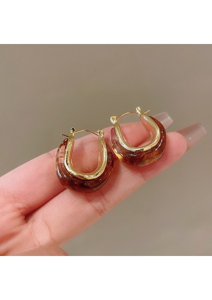 Maillard Kaplan Gözü Taşlı Küpeler - Kadınlar Için Vintage, Çok Yönlü, Zarif, Lüks, Sade ve Şık Küpeler (Yurt Dışından)