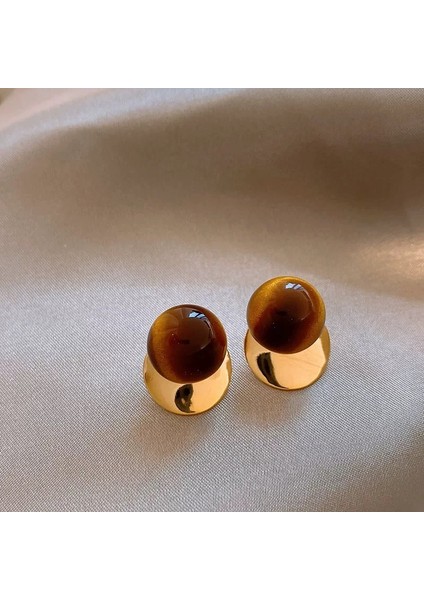 Maillard Kaplan Gözü Taşlı Küpeler - Kadınlar Için Vintage, Çok Yönlü, Zarif, Lüks, Sade ve Şık Küpeler (Yurt Dışından)