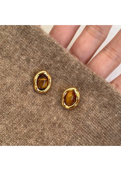 Kadınlar Için Yeni Sonbahar/kış Metalik Parlak Yuvarlak Küpeler, Zarif ve Sofistike, Kare ve Yuvarlak Yüzlere Yakışır, Retro Tarz. (Yurt Dışından)