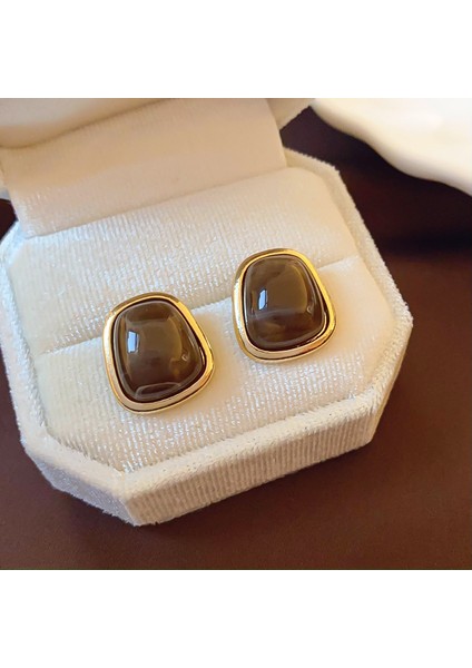 Maillard Kaplan Gözü Taşlı Küpeler - Kadınlar Için Vintage, Çok Yönlü, Zarif, Lüks, Sade ve Şık Küpeler (Yurt Dışından)