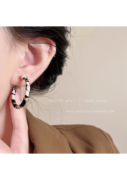 Kadınlar Için Yeni Sonbahar/kış Metalik Parlak Yuvarlak Küpeler, Zarif ve Sofistike, Kare ve Yuvarlak Yüzlere Yakışır, Retro Tarz. (Yurt Dışından)