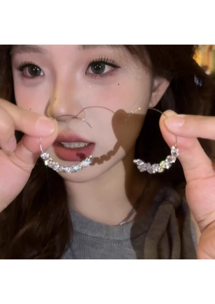 Kadınlar Için Yeni Sonbahar/kış Metalik Parlak Yuvarlak Küpeler, Zarif ve Sofistike, Kare ve Yuvarlak Yüzlere Yakışır, Retro Tarz. (Yurt Dışından)